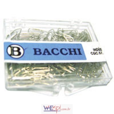 Clips Mini Prateado Bacchi  N°5 Emb-c/ 100 Unid- Pct c/ 10